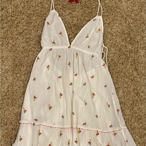 Lovestitch Cream Dress with Floral Details